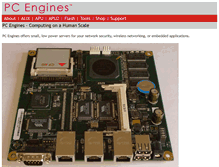 Tablet Screenshot of pcengines.ch
